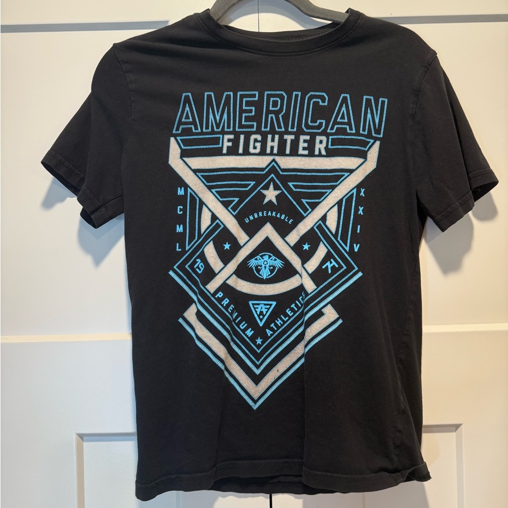 American Fighter Black T-Shirt Youth Large